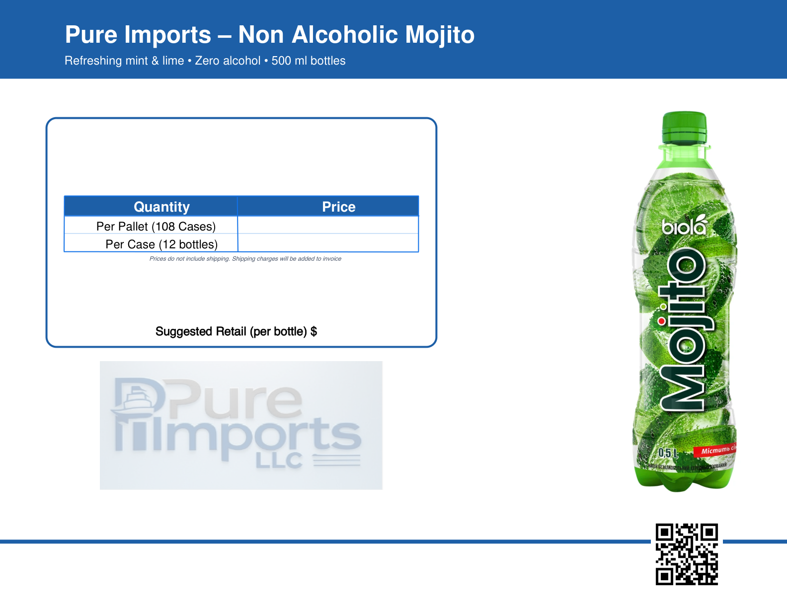 Transparent pricing
